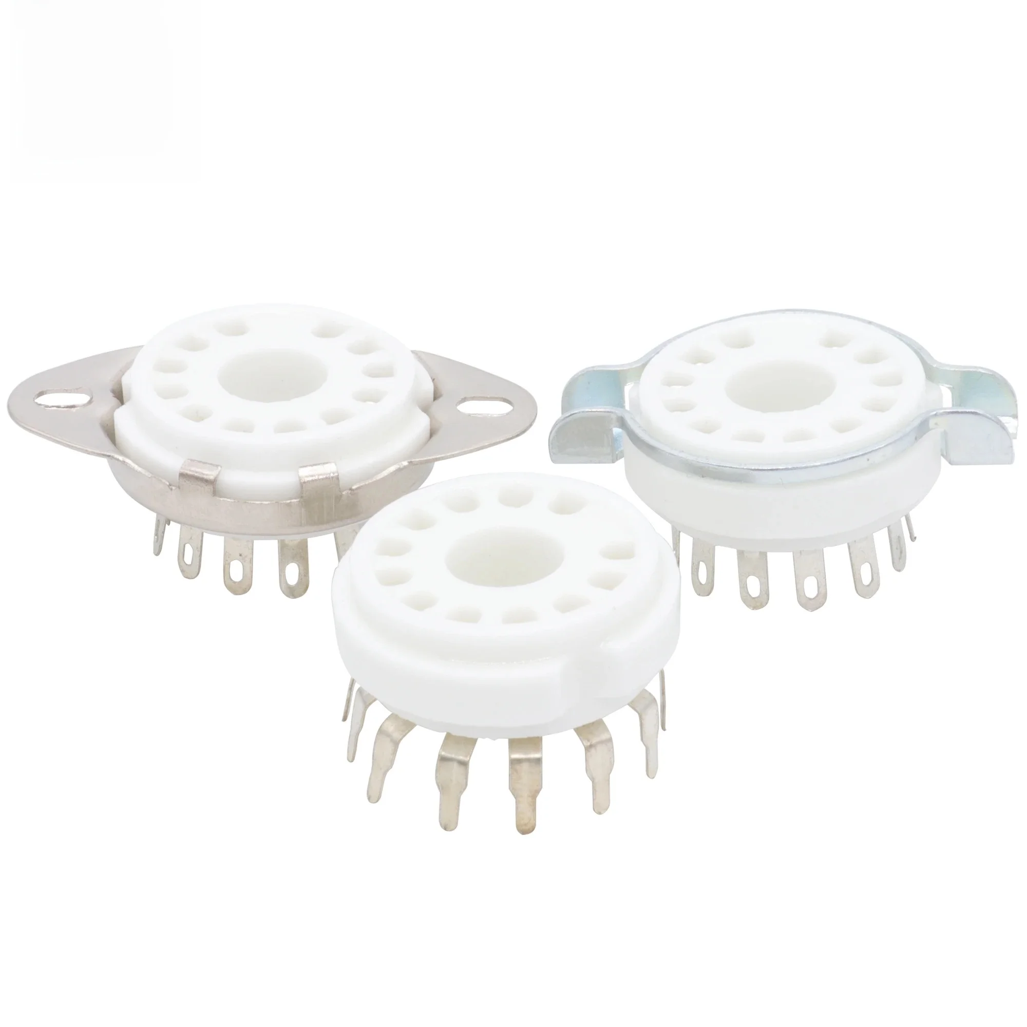 1szt 12pin B12C Ceramiczne gniazdo rurowe Podstawa zaworu Gniazdo lampy zasilającej dla 50CA10,6CA10,6HF5,6C10 6JB5 6GE5 8GU7 8AC9 9MN8 6EA4 Audio — zdjęcie produktu 7