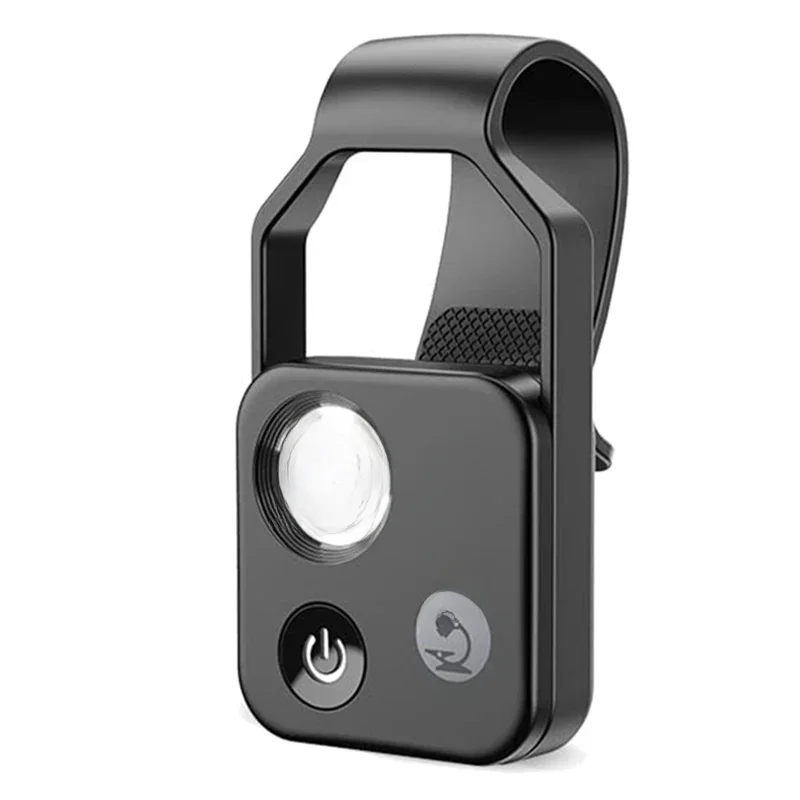 200X Cell Phone Microscope Accessory with Window Microscope, Portable Mini Digital Microscope with LED Light/Universal Clip