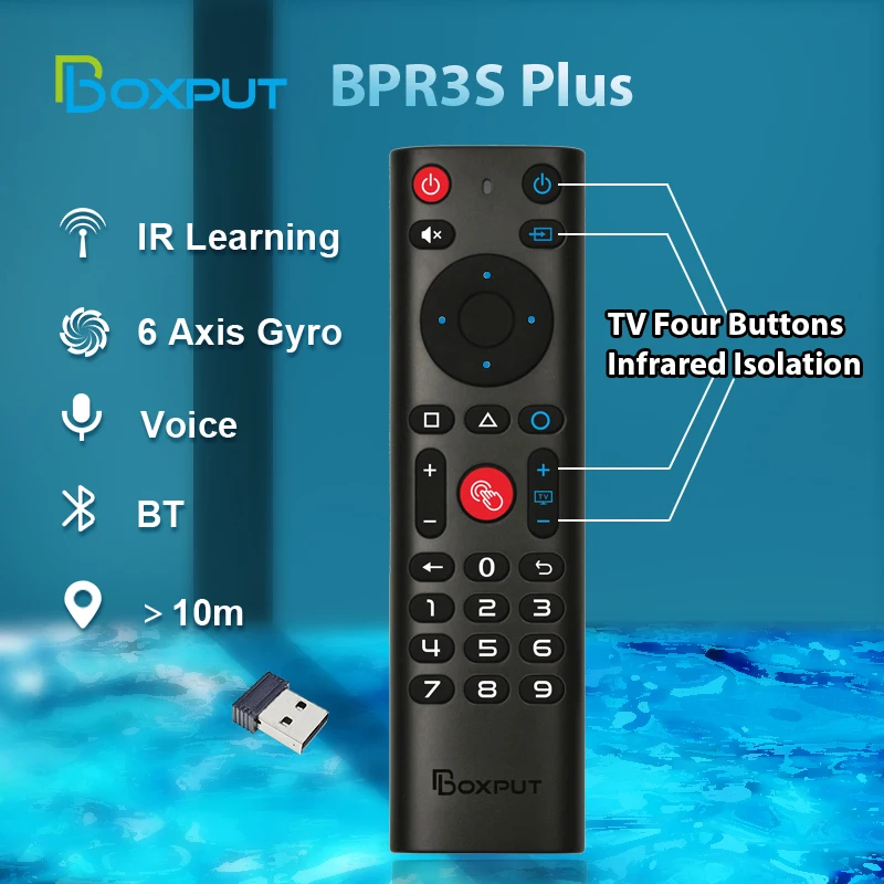 G10S BPR1S Plus BPR2S Plus Air Mouse Voice Remote Control 2.4G Wireless Gyroscope BT5.0 IR Learning for Smart TV Android TV Box