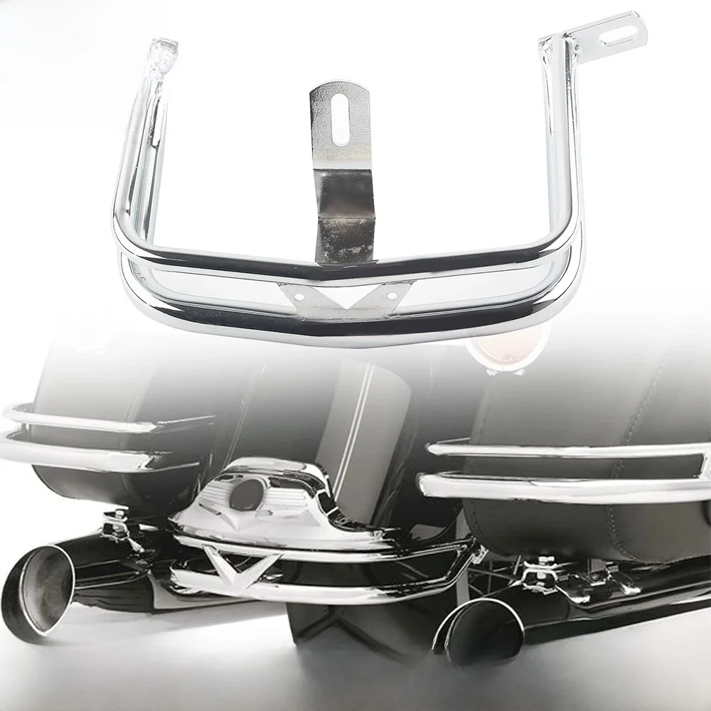 Tylny błotnik motocykla szyna zderzaka Chrome dla Harley-Davidson FLT FLHT FLHR FLHRC 1980-2008 FLTR FLHS — zdjęcie 2