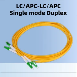 10 pz/set LC/APC-LC/APC cavo Patch in fibra ottica 9/125 PVC monomodale Duplex 3.0MM LSZH modulo SFP cavo ponticello in fibra Pigtail