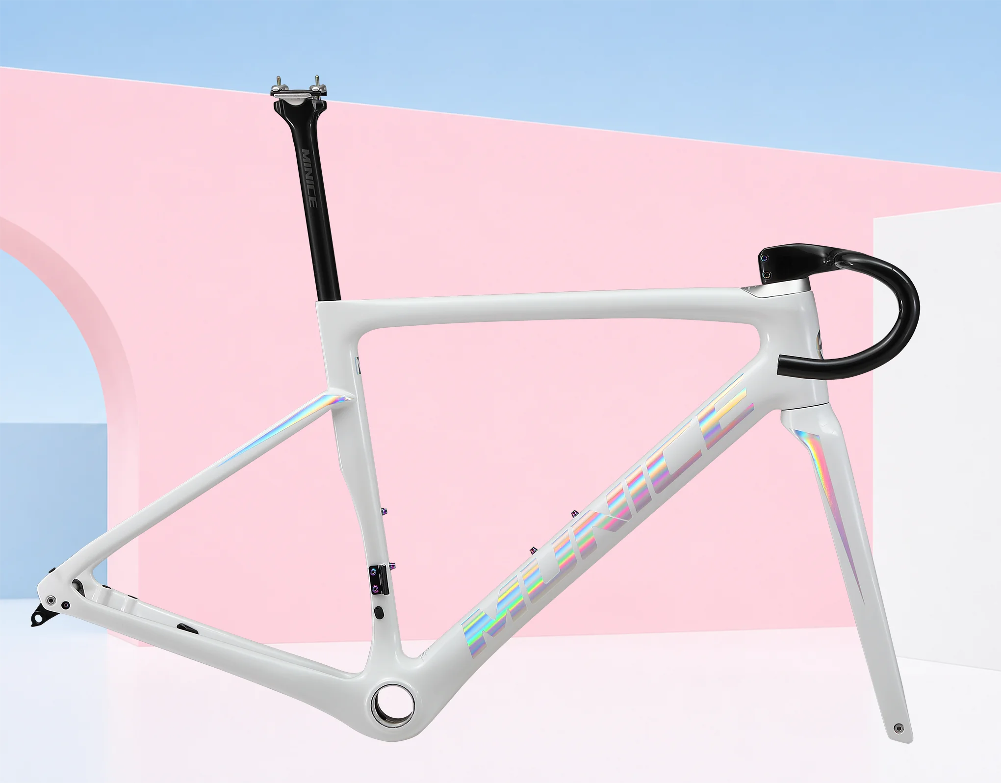 Munice R2 Carbonfaser-Rennradrahmen Versand aus Spanien Ultraleichter Allround-Carbon-Rennradrahmen Aerodynamischer EPS-geformter Carbonrahmen Scheibenbremse Max. 700*32C AERO T47 Fahrradrahmen Vollständig interne Kabelführung Lenker DI2 Mechanisch 2 Jahre Garantie – Detail 33