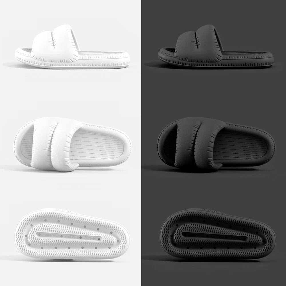 Anti-Pruritic Floor Noise Cushioning Embossed Slippers Ultra-Light Indoor Shoes