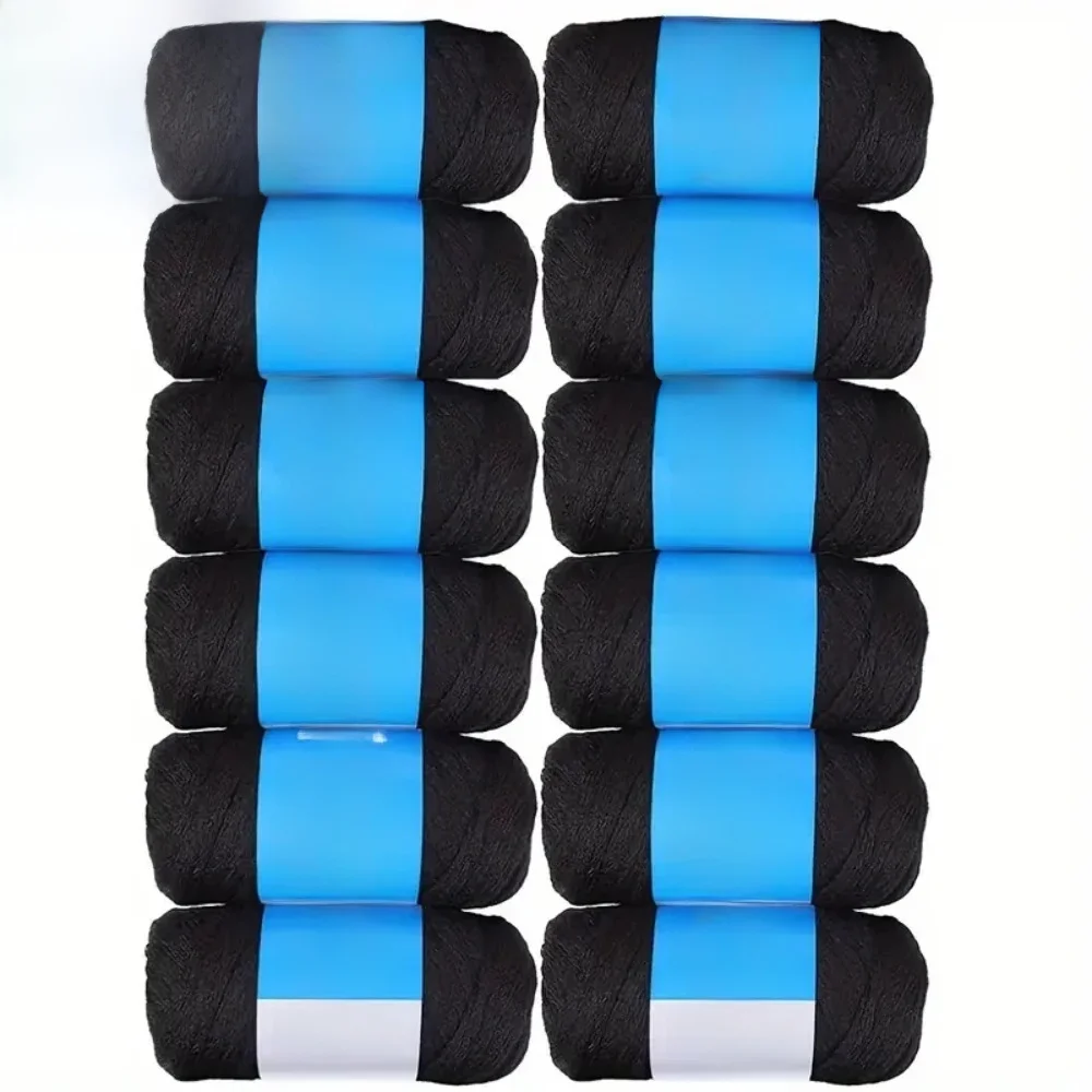 Extensions capillaires synthétiques brésiliennes en laine au Crochet pour femmes, fil de cheveux africain pour noir naturel, tresses Jumbo, 2/3/5/12 pièces