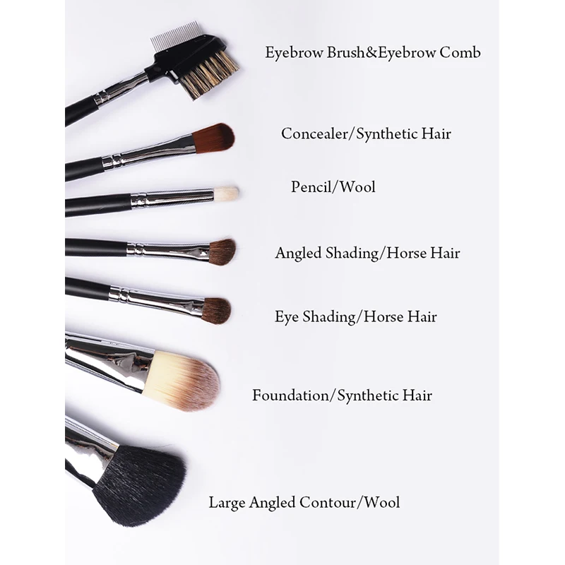 Eyeliner Smudge Brush Precision Smudge Makeup Brush Horse Hair Eye shadow Smudge Brush Small Smoky Liner Makeup Brush Tools