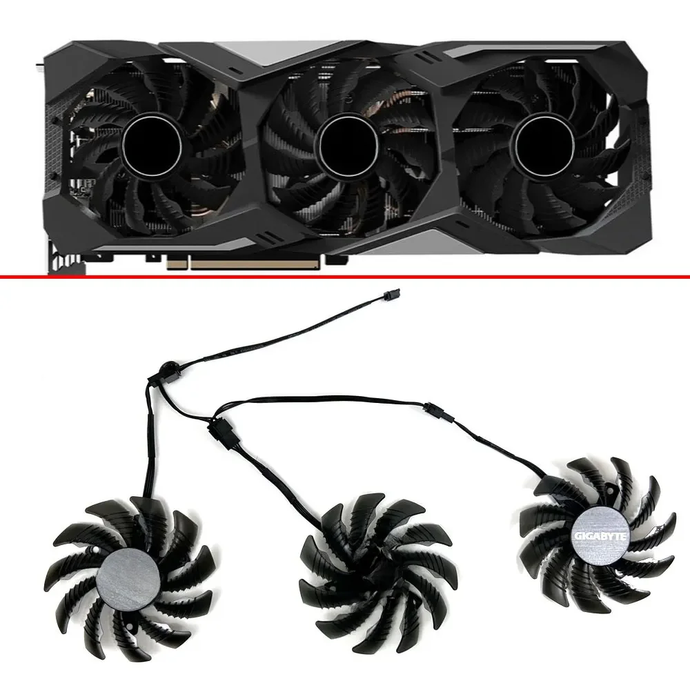 NOWOŚĆ Wentylator chłodzący 78MM 4PIN PLD08010S12HH RTX2060 Super Gaming dla Gigabyte RTX 2060 2070 2080 RTX 2080 Ti WINDFORCE Wentylator karty graficznej — zdjęcie produktu 7