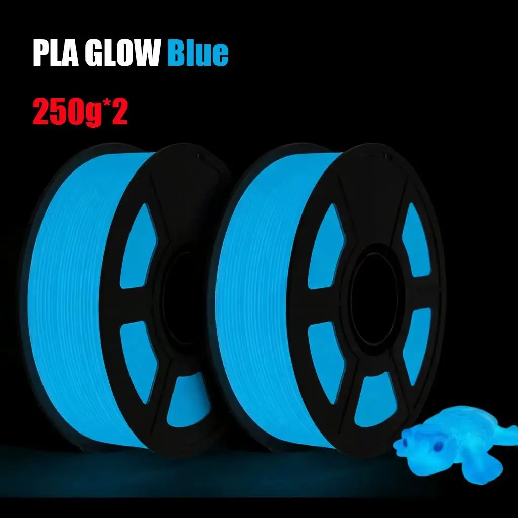 

Blue Glow-in-the-Dark pla 1.75mm 3D Printer Filament 500g Dimensional Accuracy +/- 0.03 for 3D Printing