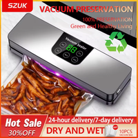 Food Vacuum Sealer Machine Dry Wet Food Vacuum Packaging Machine Smart Touch Key Kitchen Food Storage Sealing Machine