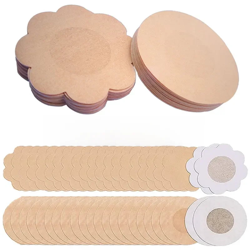 10/50/100PCS Einweg Klebstoff Bh Frauen Nippel Bänder Dessous Nippel Covers Brust Blütenblätter
