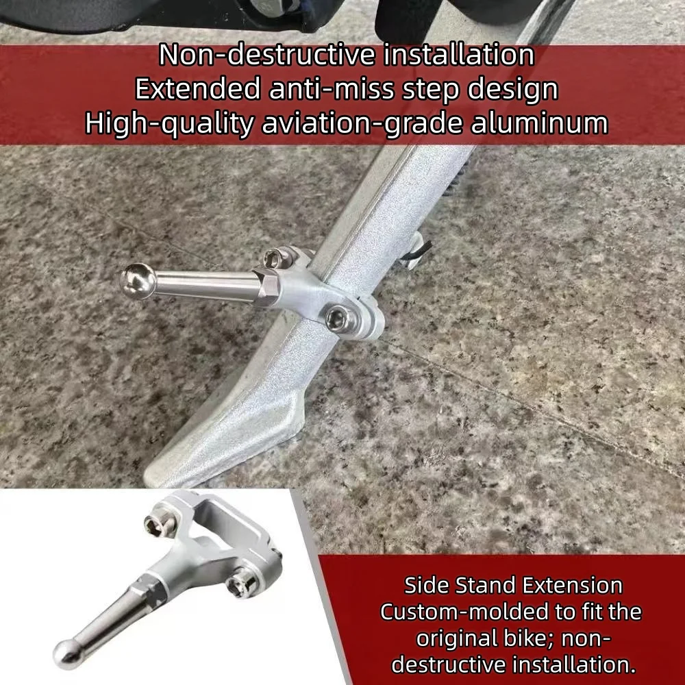 For BENDA Napoleonbob 500 Side Kick Bracket Extension Dark Flag500 Small Side Kick Bracket, Made of Aluminum Alloy.