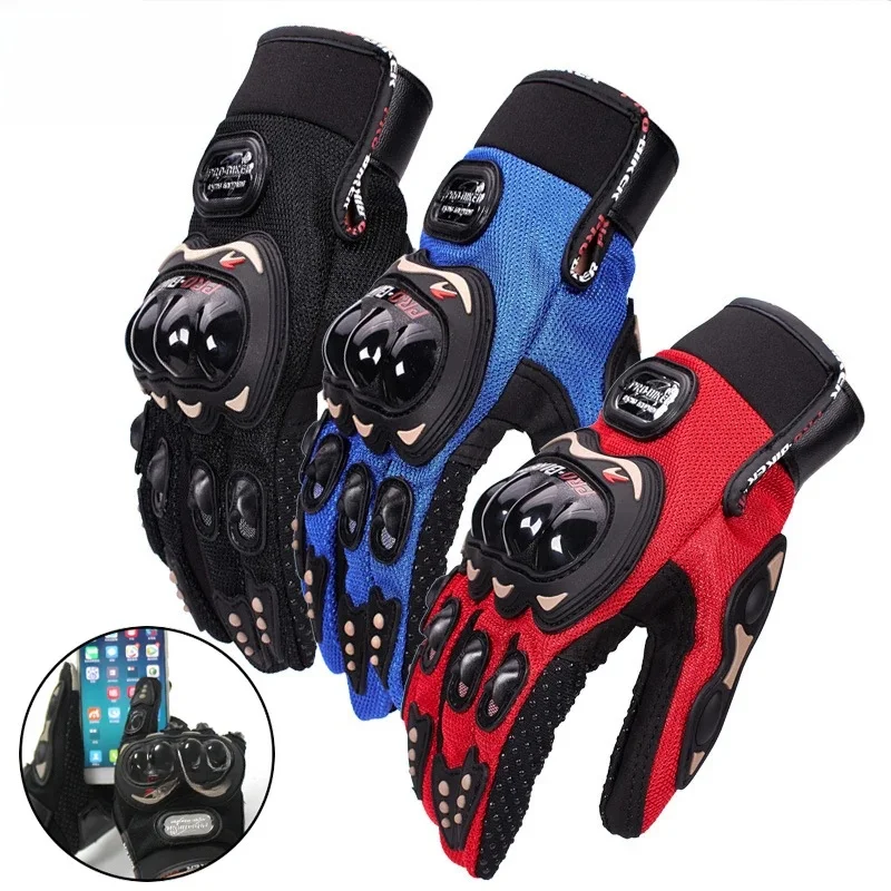 AliExpress NONE guantes luvas PRO biker gloves moto motorcross full finger man women motorcycle GLOVE bicycle cycling waterproof glove