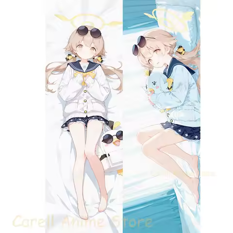 Dakimakura Ajitani Hifumi Blue Archive Anime Double-Sided Print Life-size Body Pillow Cover Pillowcase