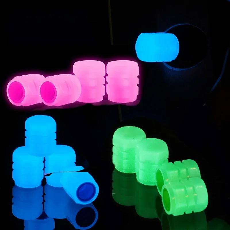 AliExpress Universal Luminous Valve Cap Plastic Dust-proof Tires Wheel Hub Valve Glowing Tyre Stem Covers Applicable Car Motorcycle Bike