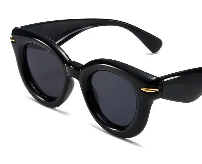 Candy Color Large Frame Sunglasses Round Frame Party Sunglasses