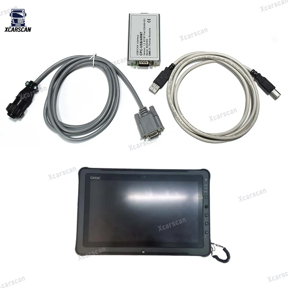 Forklift Diagnostic tool For Toyota BT Service Bases TruckCom USB/CAN Interface CPC-USB ARM7 BT 230489-001+ Getac F110 Tablet