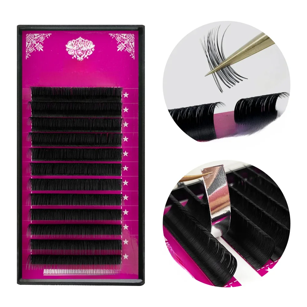 Abonnie Classic Wimpernverlängerungen, individuelle Volumenwimpern, flauschige, ultraweiche Wimpernverlängerungen