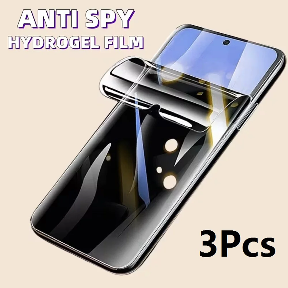 3Pcs Anti Spy Screen Protector For Realme G85 Neo7X Neo7 Turbo GT 6 Global 7 7T GT7 Pro India China Privacy Hydrogel