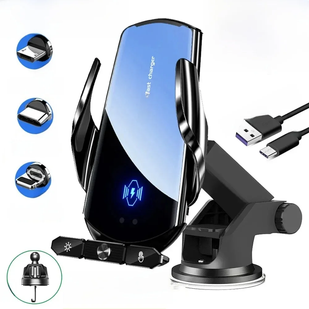 Draadloze Oplader Auto Auto Magnetische Ontluchter Telefoon Houder Voor iPhone 16 15 14 13 Samsung Xiaomi Inductie Snelle Laadstation - afbeelding 2