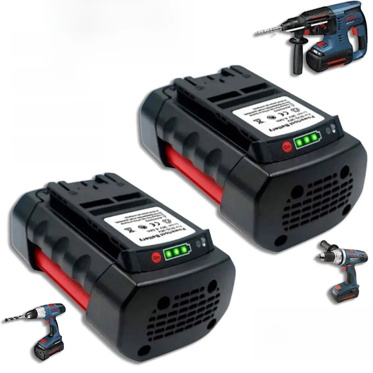 Für BOSCH 36V 8,0Ah 12,0Ah 18,0Ah Li-Ion Akku kompatibel mit BAT4030 BAT4040 BAT4050 BTA4060