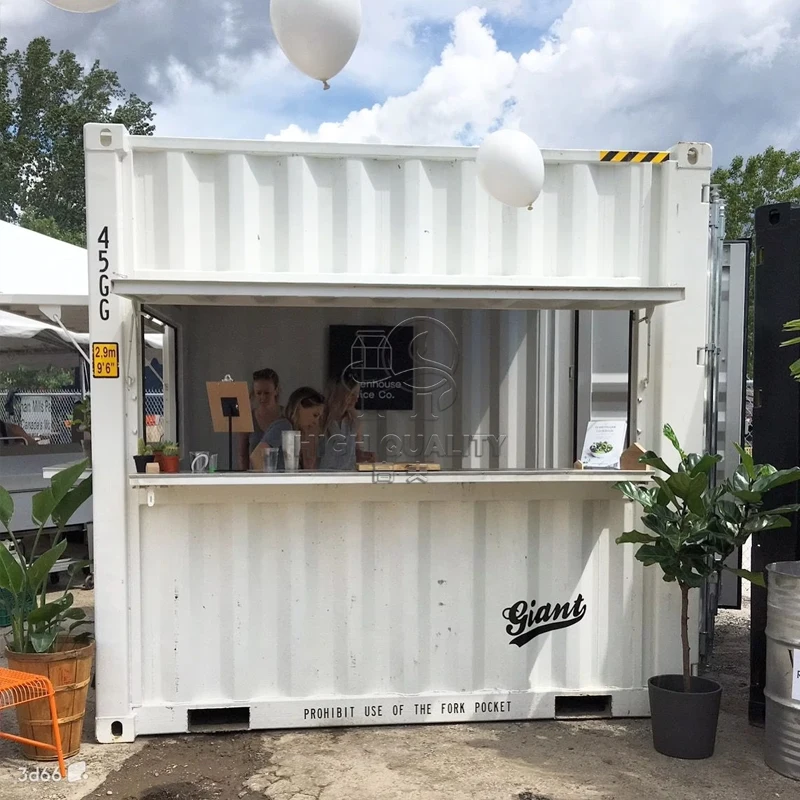 Luxury Foldable Container House Container Dessert House Cafe Coffee Stand Bubble Tea Shop Fully Equipped Prefab Modular Home