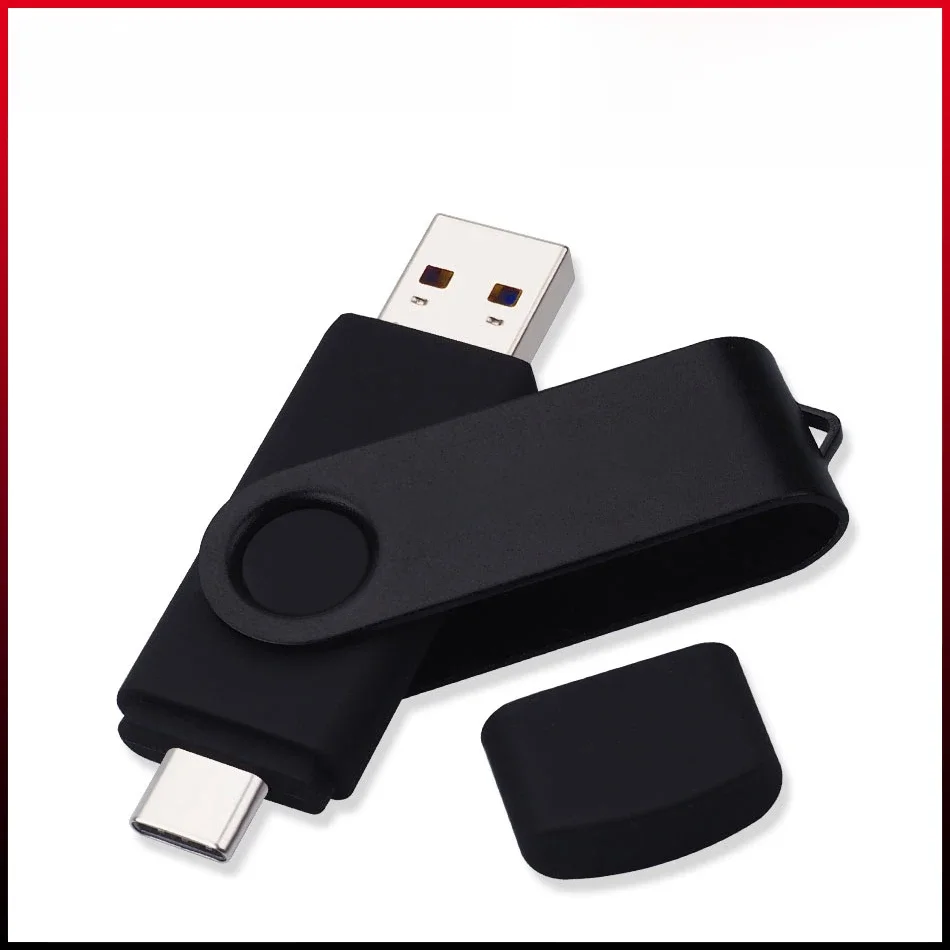 WANSENDA TYPE C USB 3.0 clé USB métal clé 512GB 256GB 128GB 64GB 32GB 16GB clé mémoire 2 en 1 haute vitesse