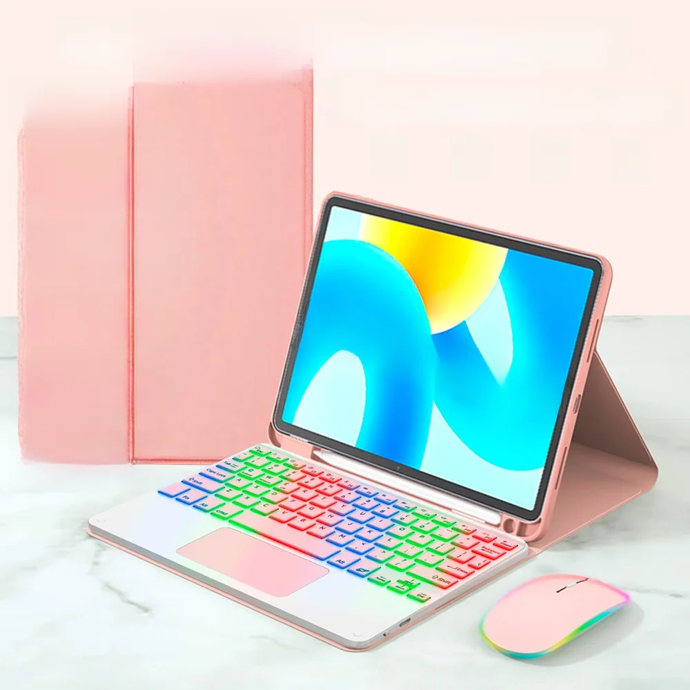 Pokrowiec na klawiaturę Bluetooth do Samsung Galaxy Tab A9 Plus 11 cali Etui do Samsung Galaxy A9+ SM-X210N/X216B Magic Keyboard Mouse — zdjęcie 2