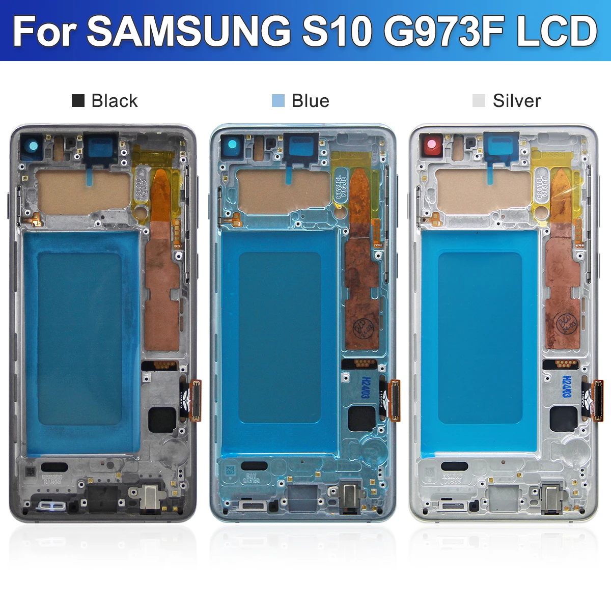 S10 TFT Quality Screen for Samsung S10 G973, G973F, SM-G973F,SM-G973U Lcd Display Touch Screen with Frame Digitizer Assembly