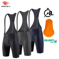 RION-pantalones cortos con pechera para ciclismo de montaña para hombre, ropa de ciclismo de montaña, mallas para bicicleta de descenso, Motocross Dolomiti 8H para exteriores Pro