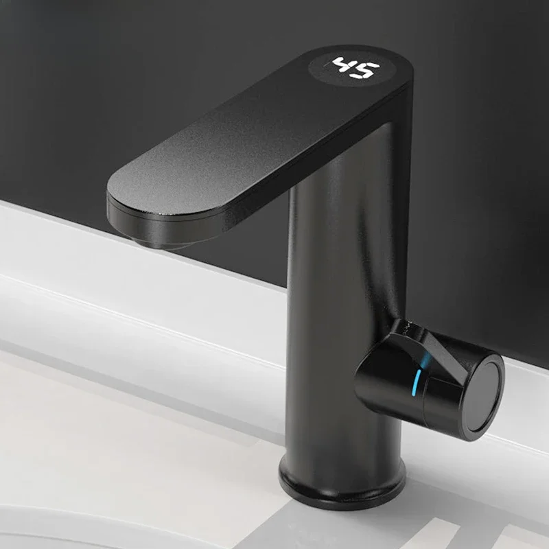 Briwellna Elektrischer Warmwasserbereiter, Warmwasserhahn, 2-in-1-Waschtischarmatur, Durchlauferhitzer, 220 V, Durchlauferhitzer, Wasserhahn für Zuhause