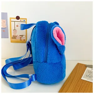 New Disney Plush Backpack Ins Japanese Blue Point Funny Drawings Large Capacity Student Backpack Bag Kindergarten 10 Main Sales Color Backpack - №1