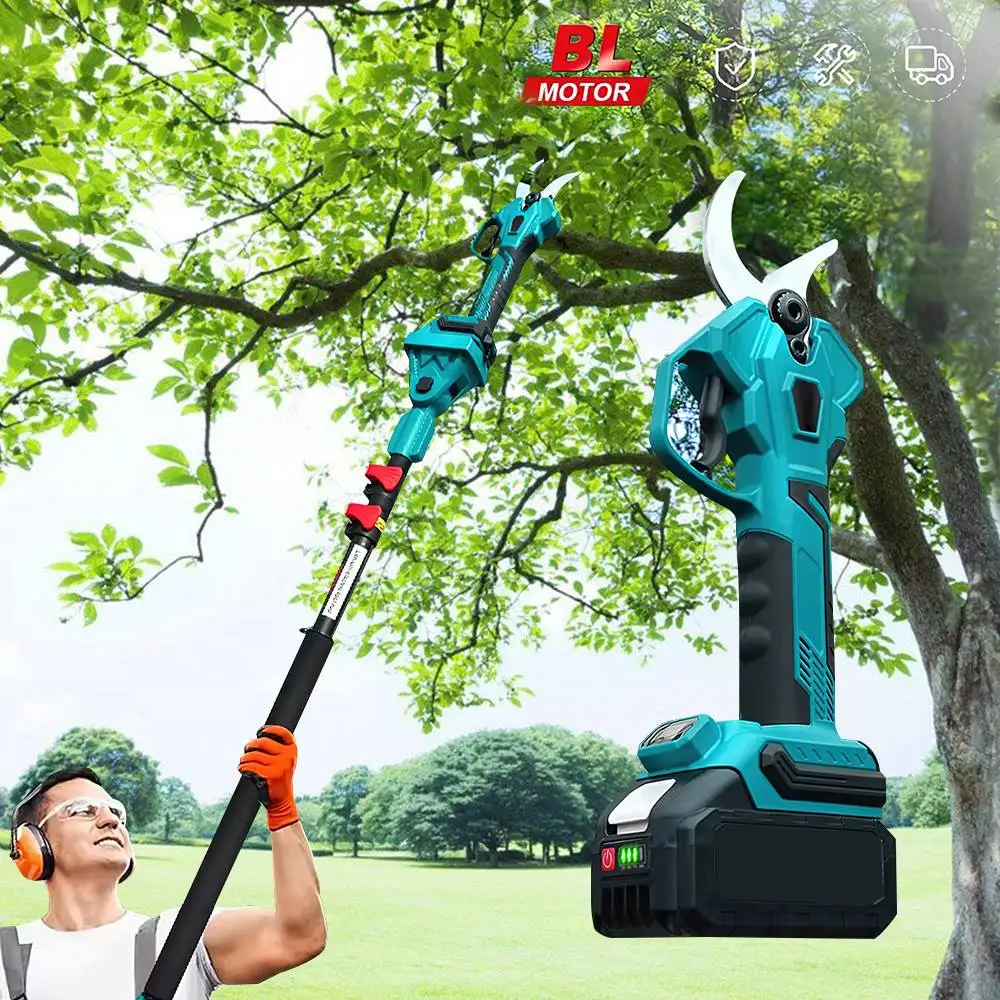 Image of 3500W 40mm Brushless Cordless potatore elettrico cesoie da potatura albero da frutto Bonsai potatura rami Cutter per batteria Makita 18V cod004
