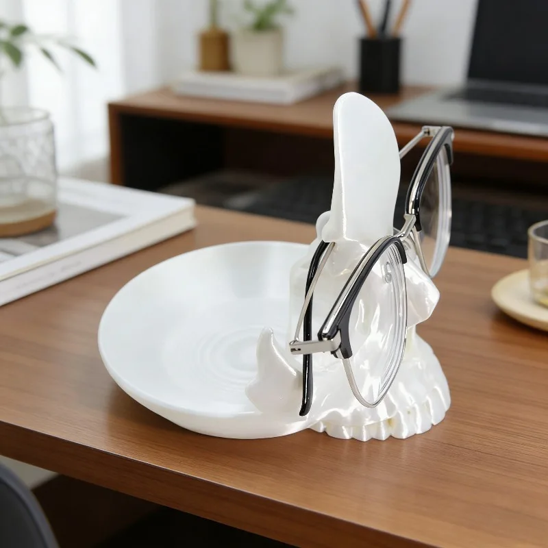 1 Piece 3D Printed Skull Glasses Frame, a Unique Creative Ornament for Office Decoration, Perfect for Halloween, Thanksgiving, or Christmas Gifts, Also Suitable as Giveaways, Gifts for Classmates, Birthday Gifts, Holiday Gifts, Classroom Prizes