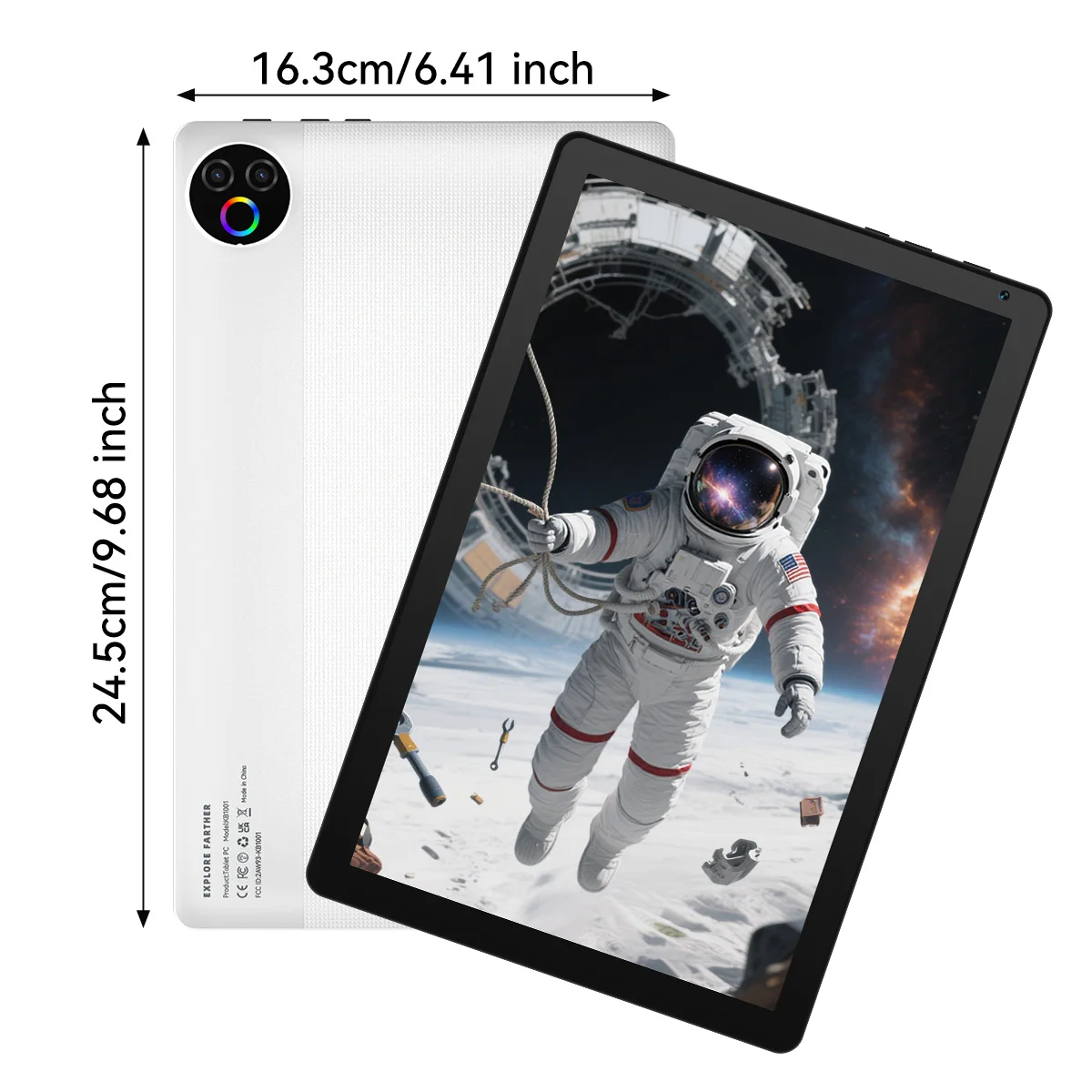 URAO 10.1 Inch Android 15 Tablet PC 20GB RAM 64GB ROM A333 Five Core Processor HD Display WiFi Tablet Computer with Keyboard Mouse Optional Portable Tablet for Study Entertainment UK Local Stock Tax image 3