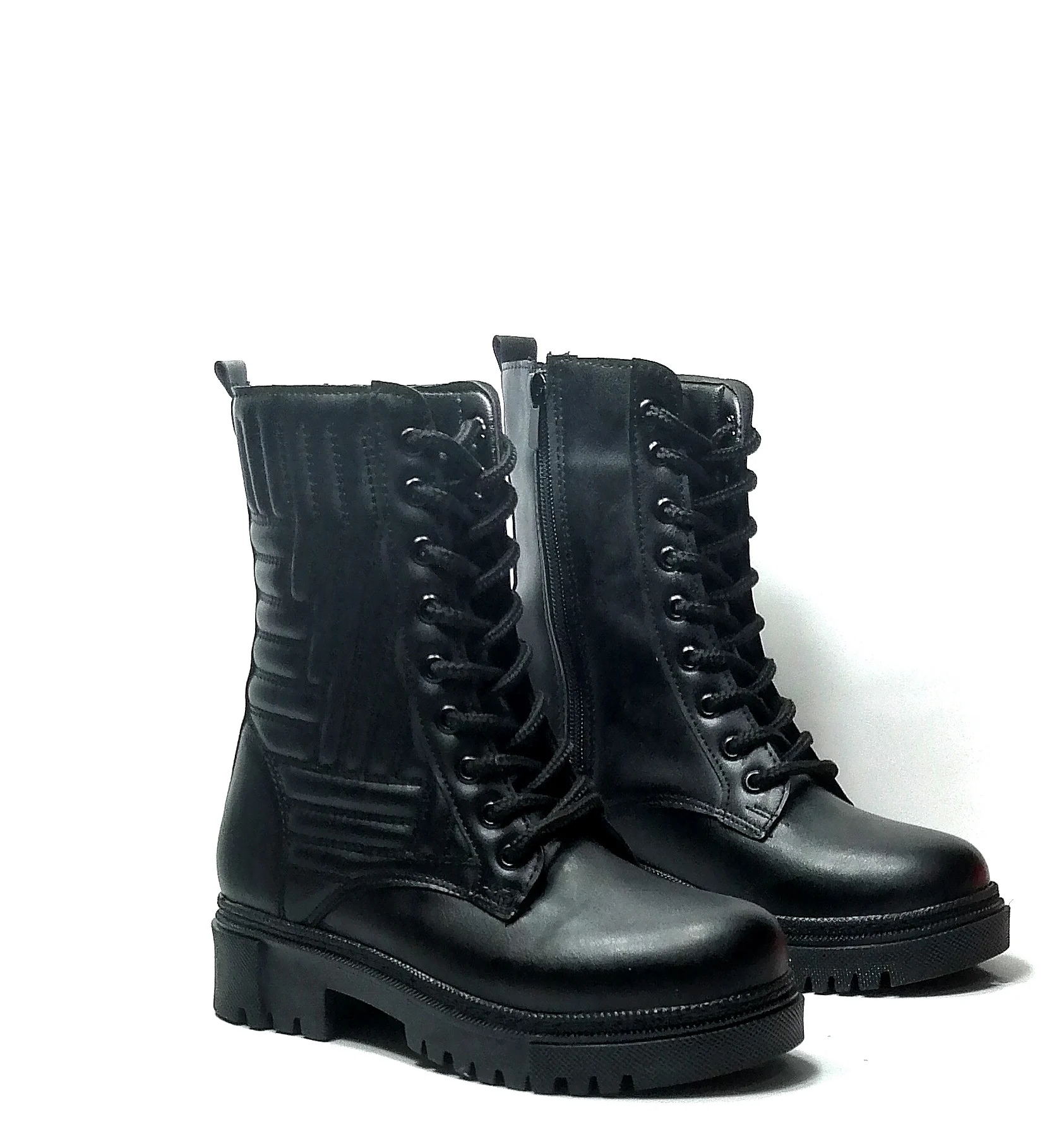 Women's black thick-heeled winter boots 1. quality waterproof handwork 100% customer satisfaction school and snow boots