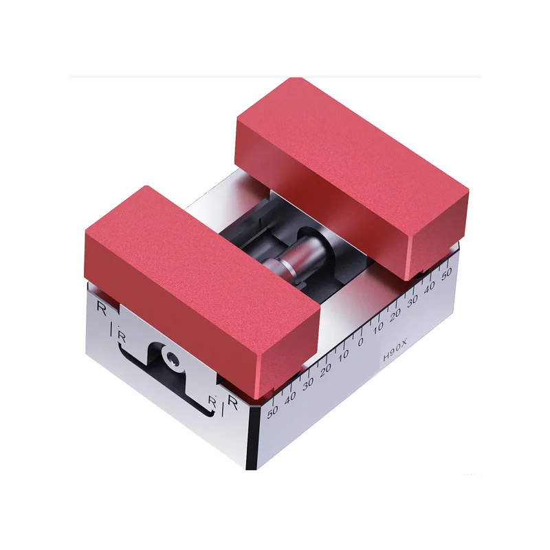 Tornillo de banco para fresadora de mandíbulas blandas CNC preciso de 52 mm - H90X H90X-L50 China Máquina de herramientas Zeropoint