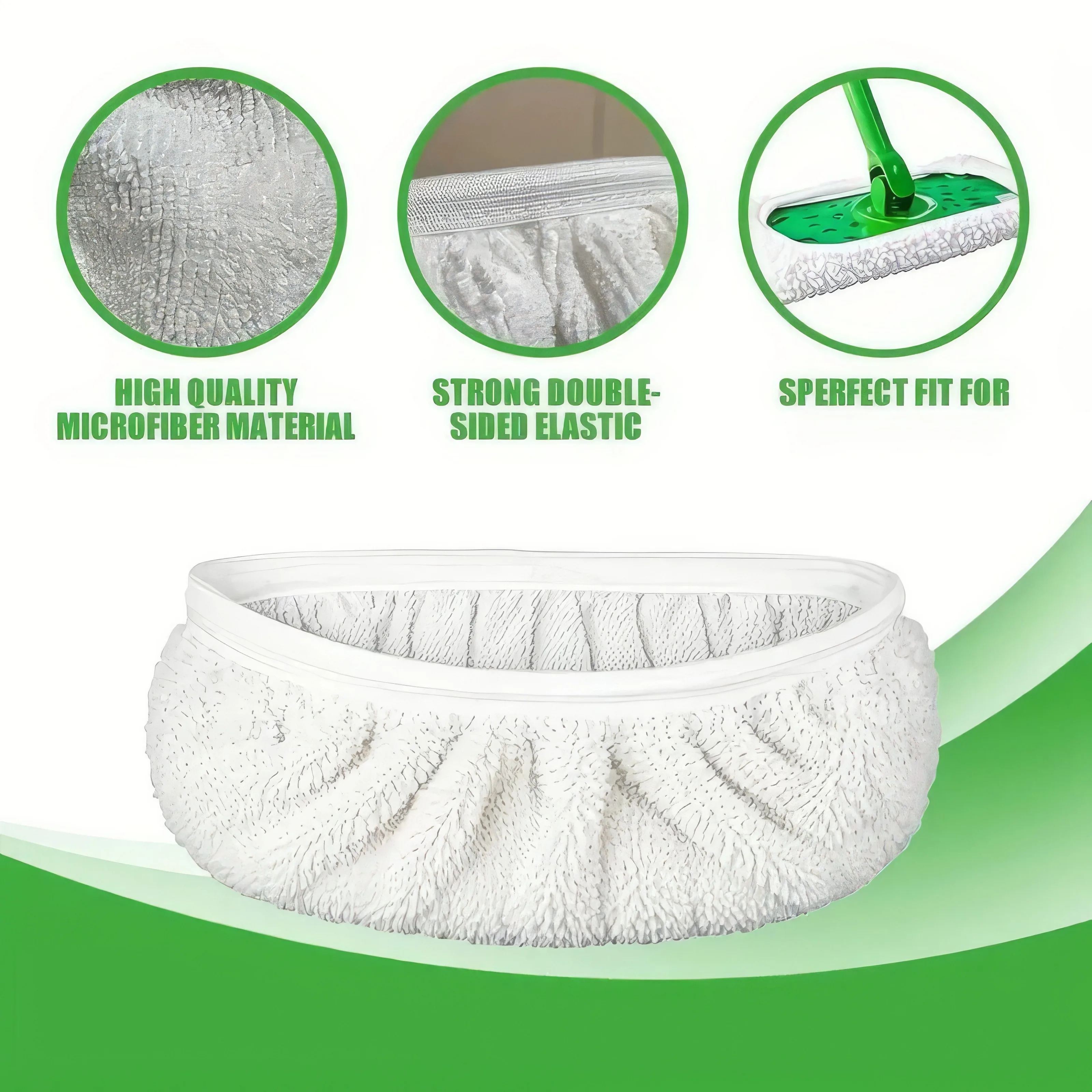 16/20 sztuk białych ściereczek do mopa, łatwe w pielęgnacji, odpowiednie do czyszczenia na sucho i na mokro, do szorowania podłóg