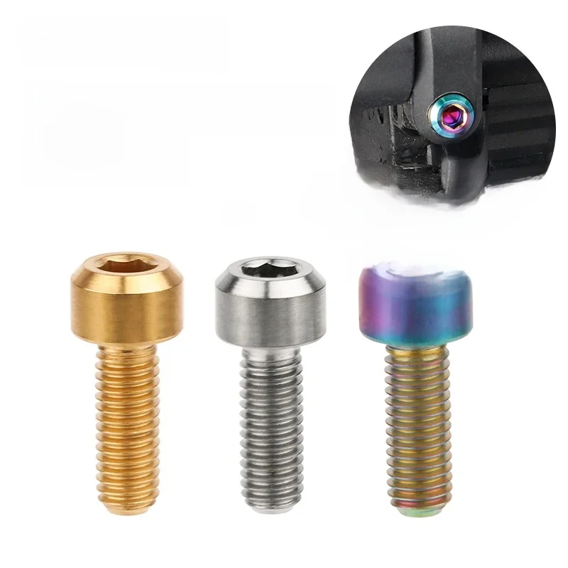 AliExpress DEEMOUNT M5X14mm Titanium Fixed Bolts for mtb Road Bike Thumb Shifter M4 Hex Socket Ti Brake Lever Screws Fastener Bicycle Accessories