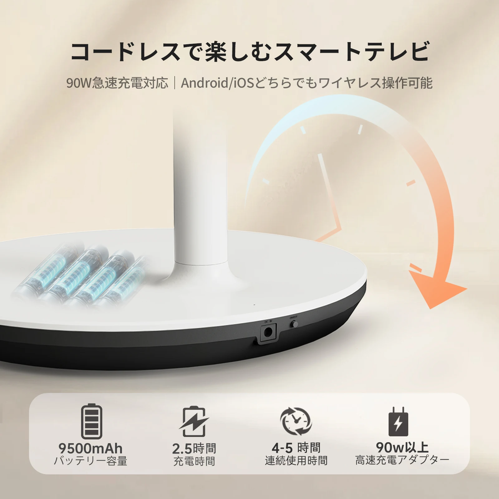 KTC MegPad 32型 4K UHD 移動式スマートモニター（8GB RAM+128GB 大
