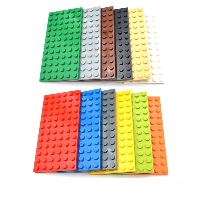 Blocs de construction à monter soi-même, 10 pièces, 6x12 points, figurines fines, briques éducatives, taille créative, compatibles avec 3028 jouets pour enfants