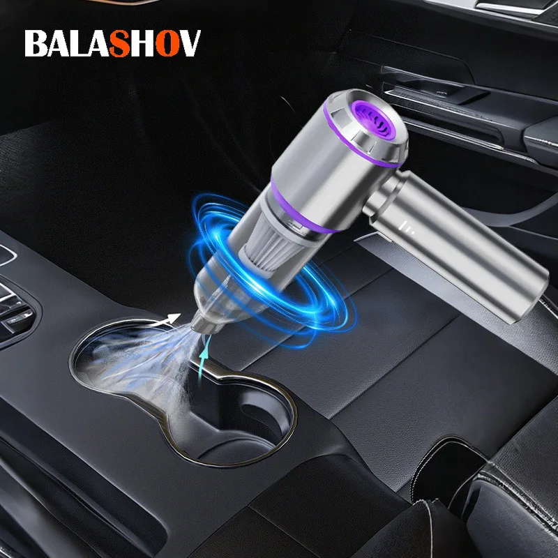Aspirapolvere per auto 13000Pa Mini aspirapolvere portatile senza fili 4 in 1 Soffiatore d'aria compressa Pompa per spolverino tenuto in mano