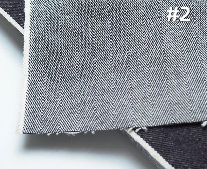 15oz Herringbone Twill Selvadge Raw Denim Fabric Wholesaler Dark Blue Jean Jacket Selvedge Cloth Manufacturers W387832