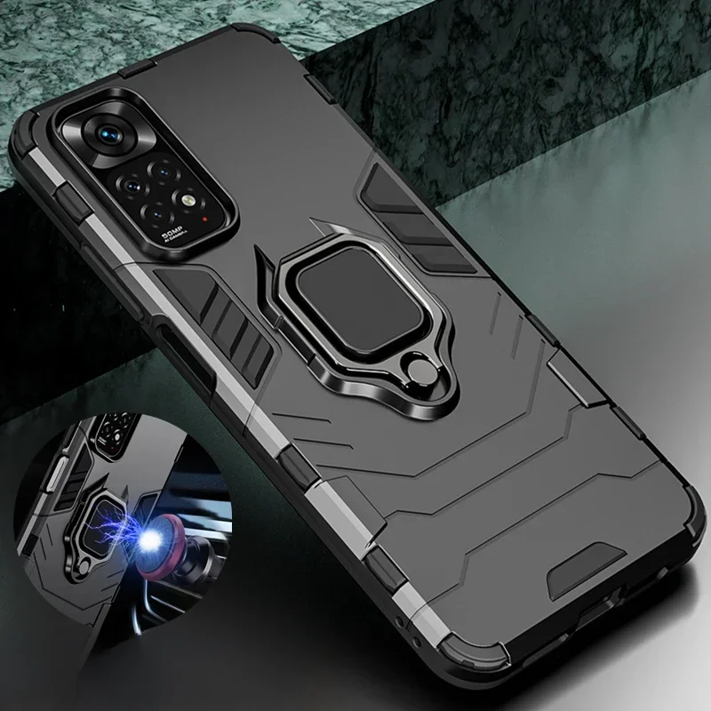 Coque antichoc pour Xiaomi Redmi Note 8 9 7 10 11 12 13 14 Pro Plus 5G 4G 14S 12S 11S 10S 9S 8T 12C 13C 14C, étui magnétique