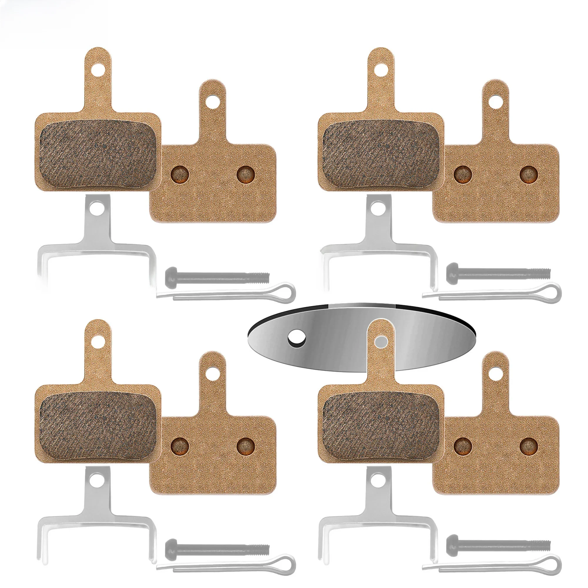 AliExpress DYISLAND MT2S Bike Brake Pads 4Pairs Sintered Metal Or Semi metal Disc Pads Compatible Shimano B01S