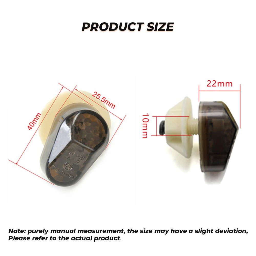 Motorcycle Turn Signal Light YAMAHA SUZUKI HONDA KAWASAKI LED 12V Indicator 2PCS Motorbike Accessories