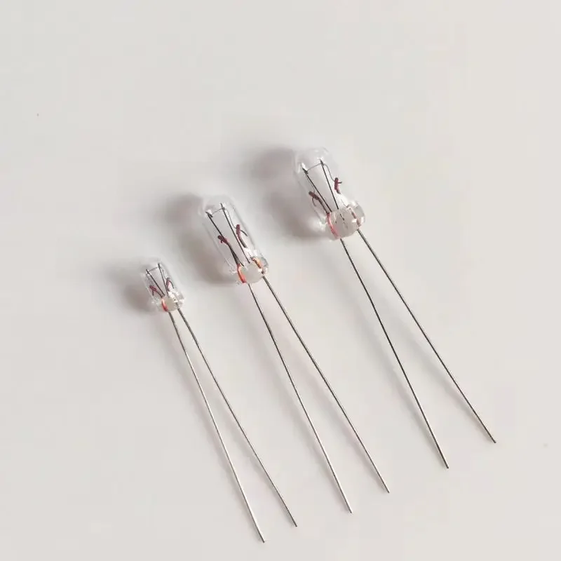 Mini ampoule indicateur 3V 6V 9V 12V 24V, 10 pièces, 3mm/4mm/5mm, ampoule Edison à Filament incandescent, ampoule de riz