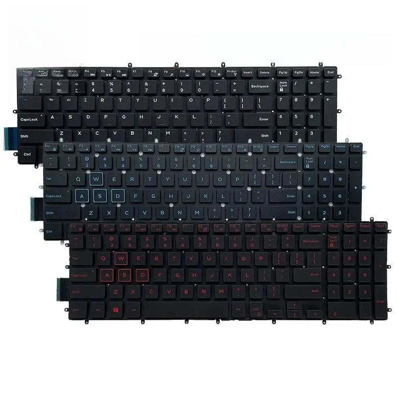 Klawiatura US do laptopa Dell G3 3500 3579 3779 3590 G5 5500 5587 5590 5575 G7 7580 7588 7790 7590 Vostro 15 5568 7580 V5568 P72F — zdjęcie produktu 3