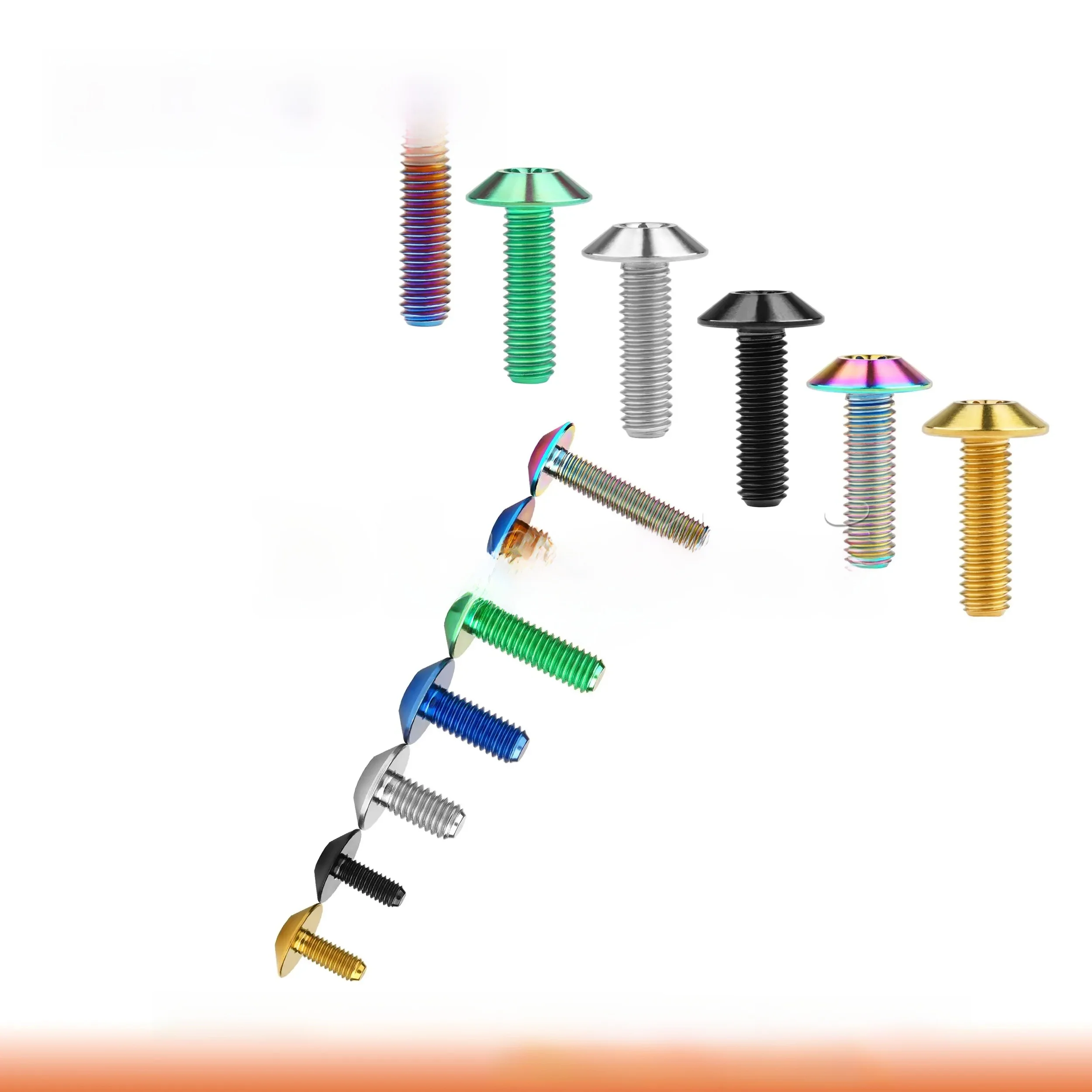 AliExpress Dingtai Titanium Bolt M5/M6x12 15 20 25 30 35mm Torx Head for Bicycle And Motorcycle Screw Fastener