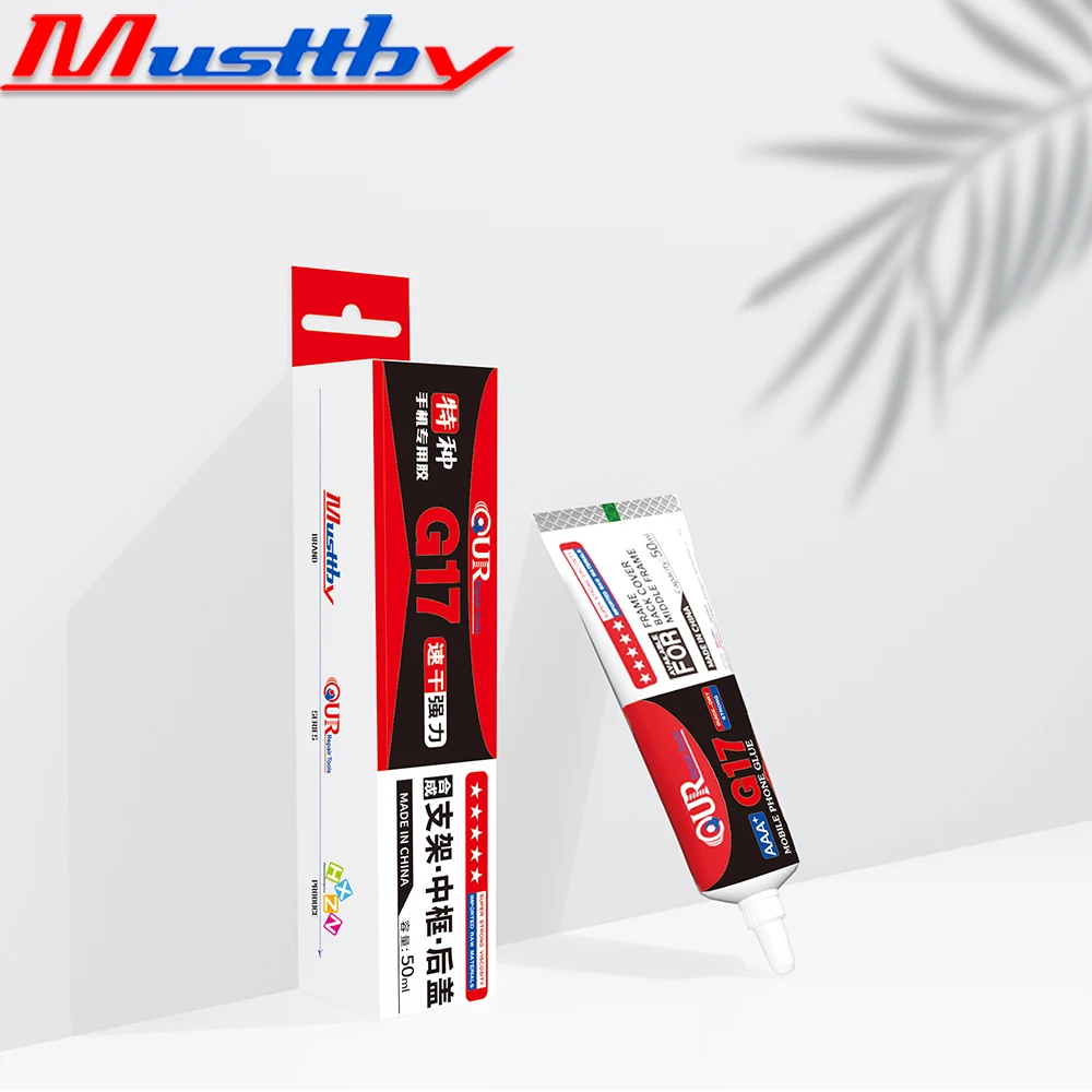 Musttby G17 Strong Adhesive Liquid Glue for Mobile Phone Back Cover Border Sealant Touch Screen Replace Screen Repair Tool Sets