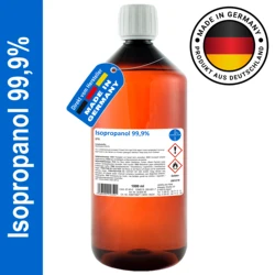 HERRLAN®Isopropanol 99.9%-1000 ml cleaning alcohol & grease release-residue-free & odorless-Made in Germany