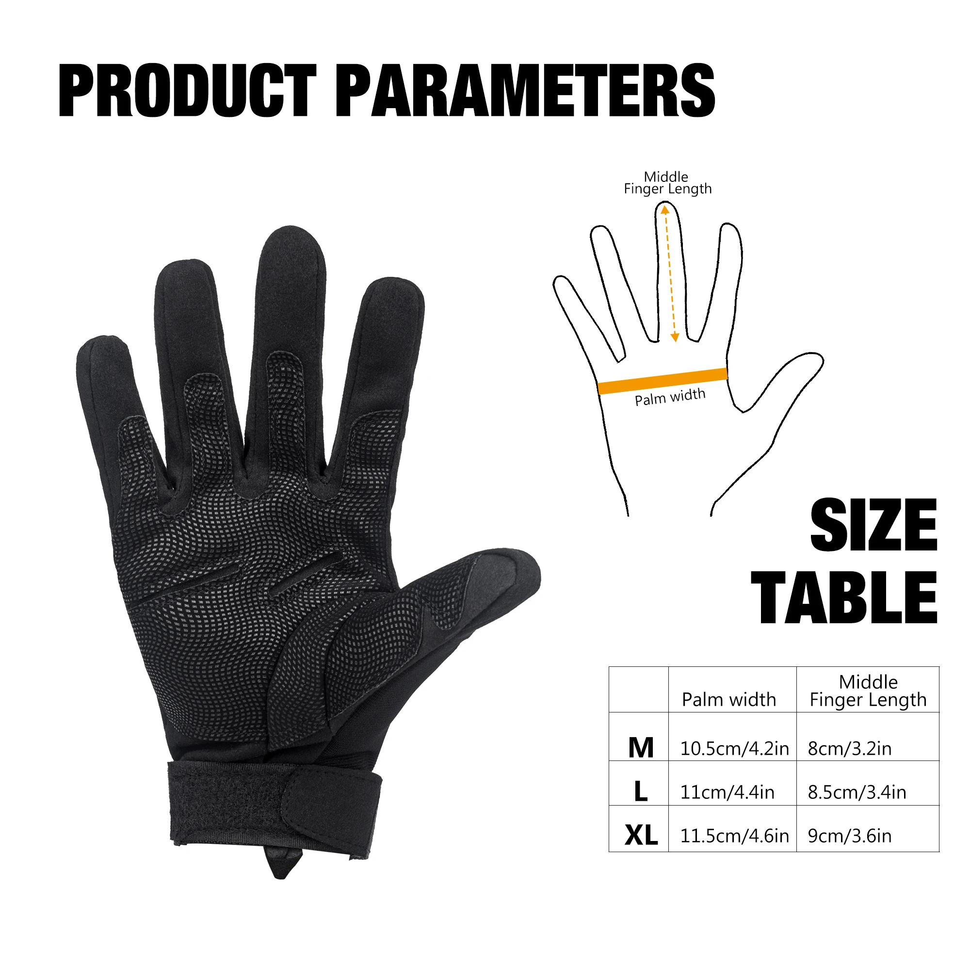 MARDINGTOP-Gants de sport de plein air pour hommes, coordonnants, doigt complet, adaptés au tir au paintball, airsoft, saut de vélo